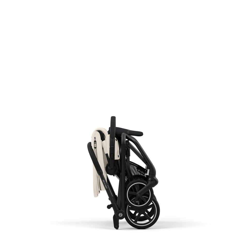 Cybex Eezy Twist+ 2 Stroller | Canvas White on Black