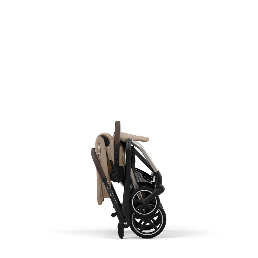 Cybex Eezy S Twist+ 2  Stroller | Almond Beige on Taupe