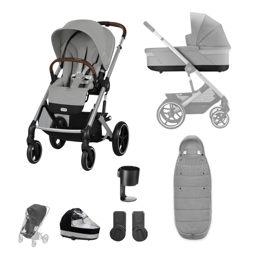 Cybex Balios S Lux Essentials Bundle - Silver | Stone Grey (2024)