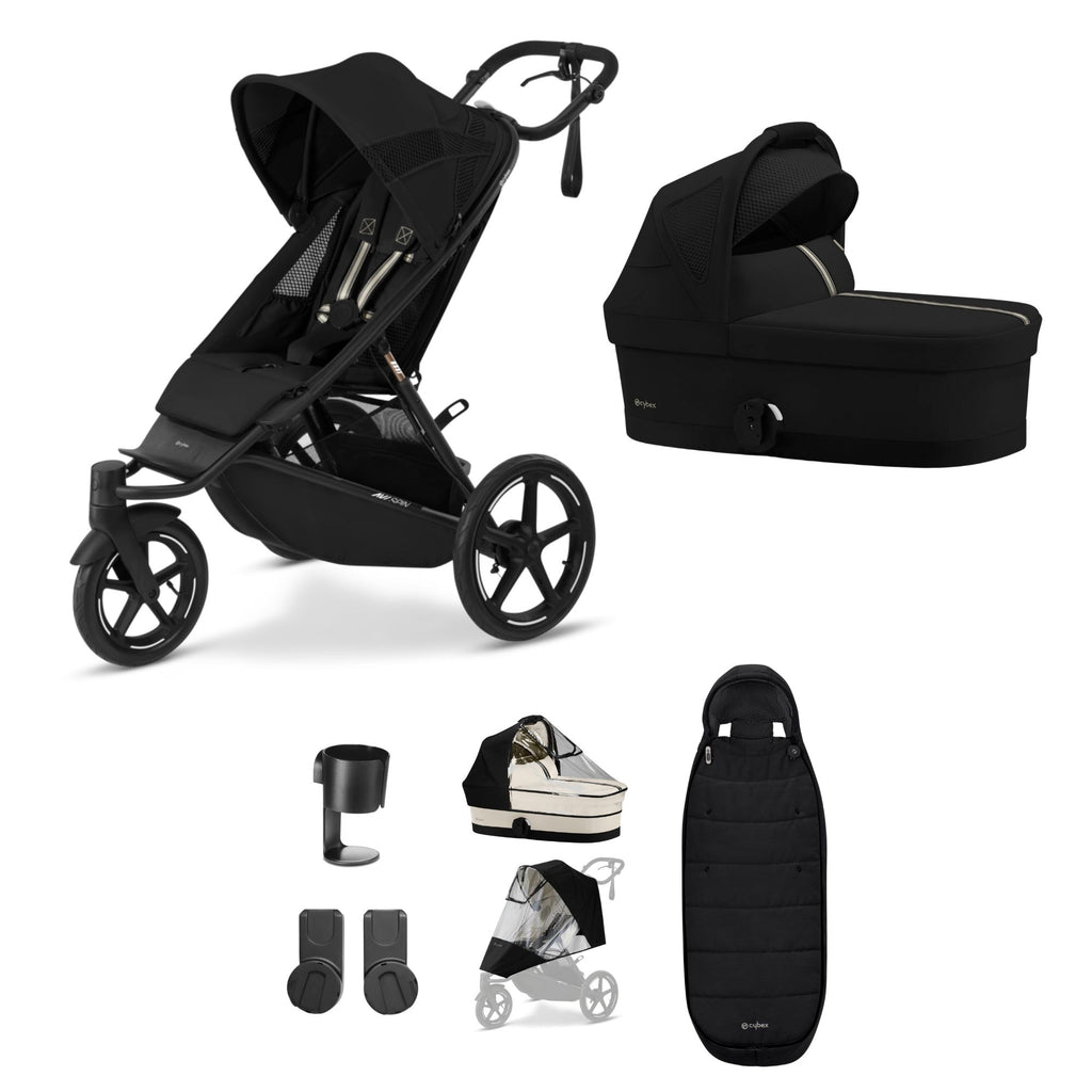 Cybex Avi Spin Stroller Bundle | Moon Black