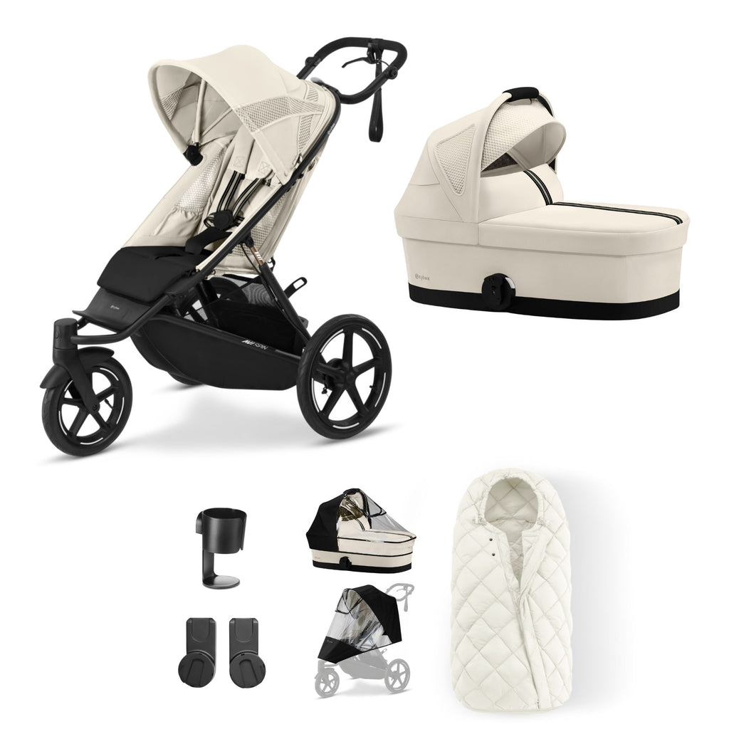 Cybex Avi Spin Stroller Bundle | Seashell Beige