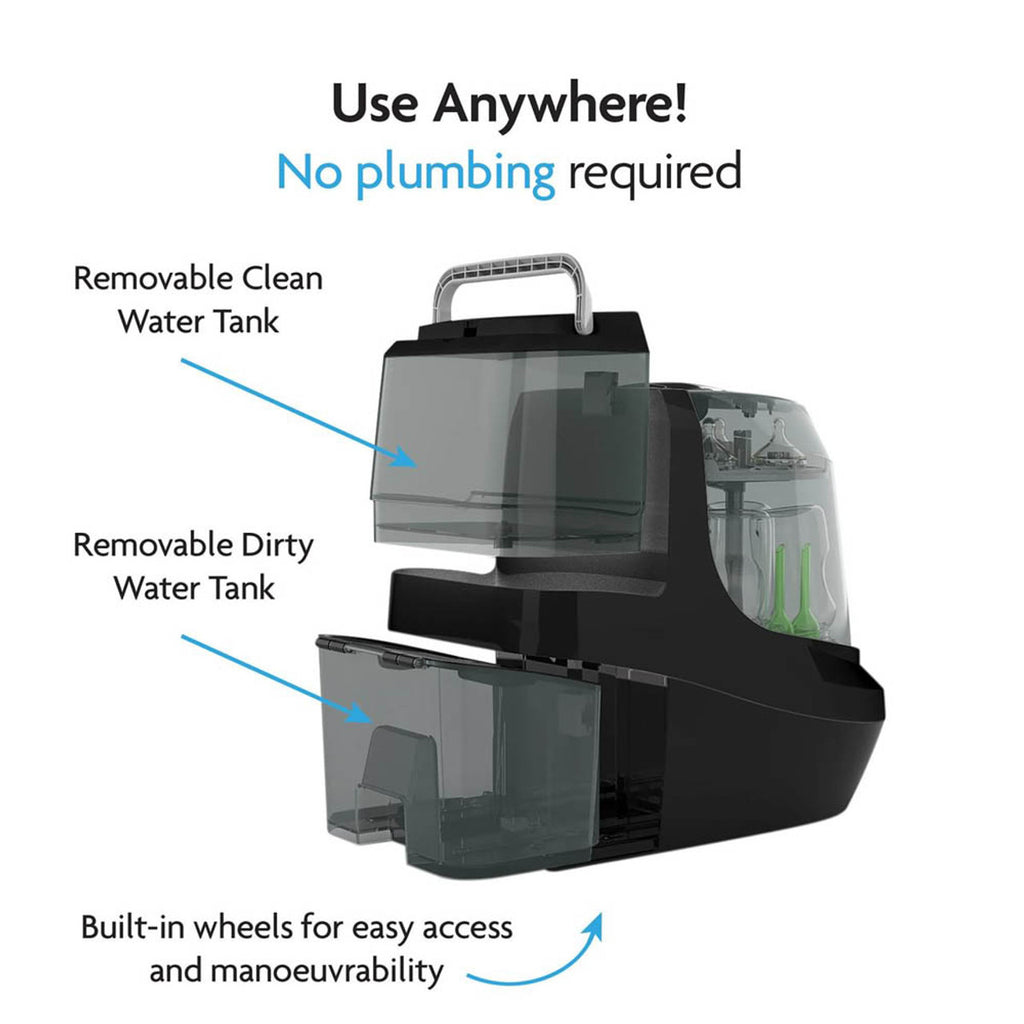 Baby Brezza Bottle Washer Pro & Formula Pro Advanced Bottle Maker | Black