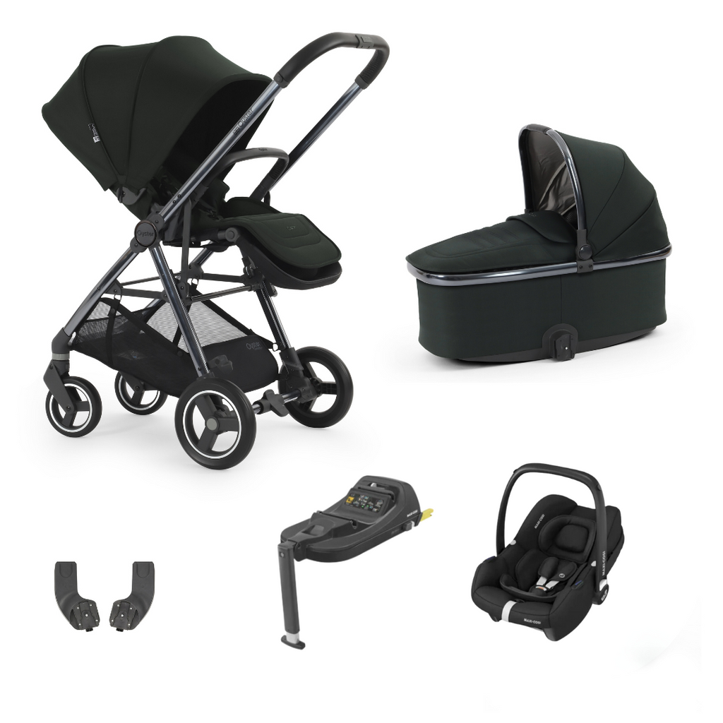 Oyster Gravity+ Stroller 5 Piece Cabriofix Bundle | Black Olive