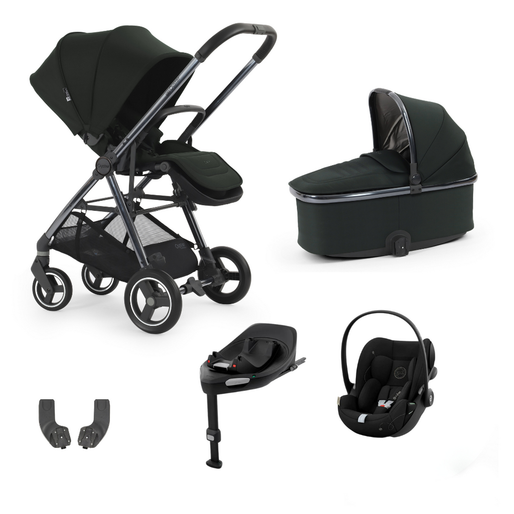 Oyster Gravity+ Stroller 5 Piece Cloud G Bundle | Black Olive