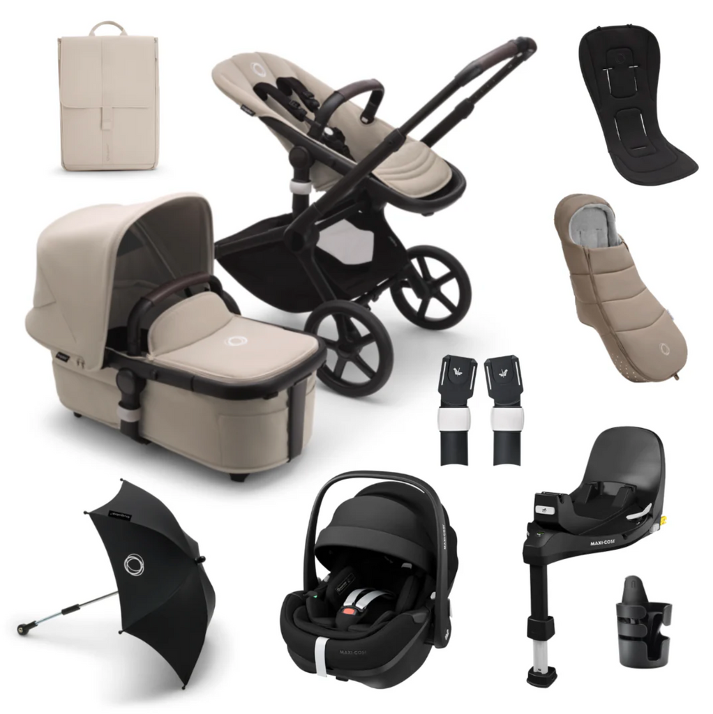 Bugaboo Fox 5 Ultimate Maxi-Cosi Pebble 360 Pro Bundle - Desert Taupe/Black