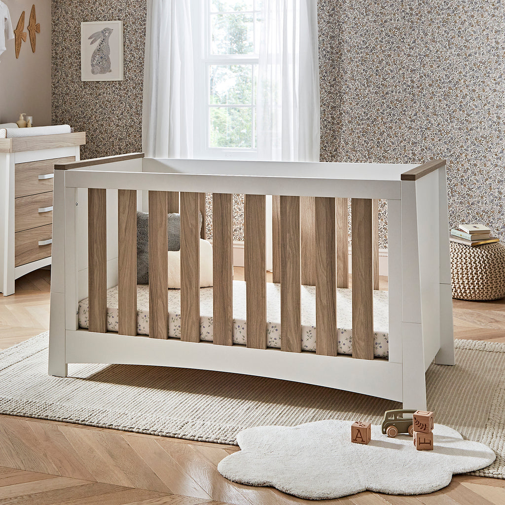 CuddleCo Ada 2 Piece Nursery Furniture Set - White & Ash