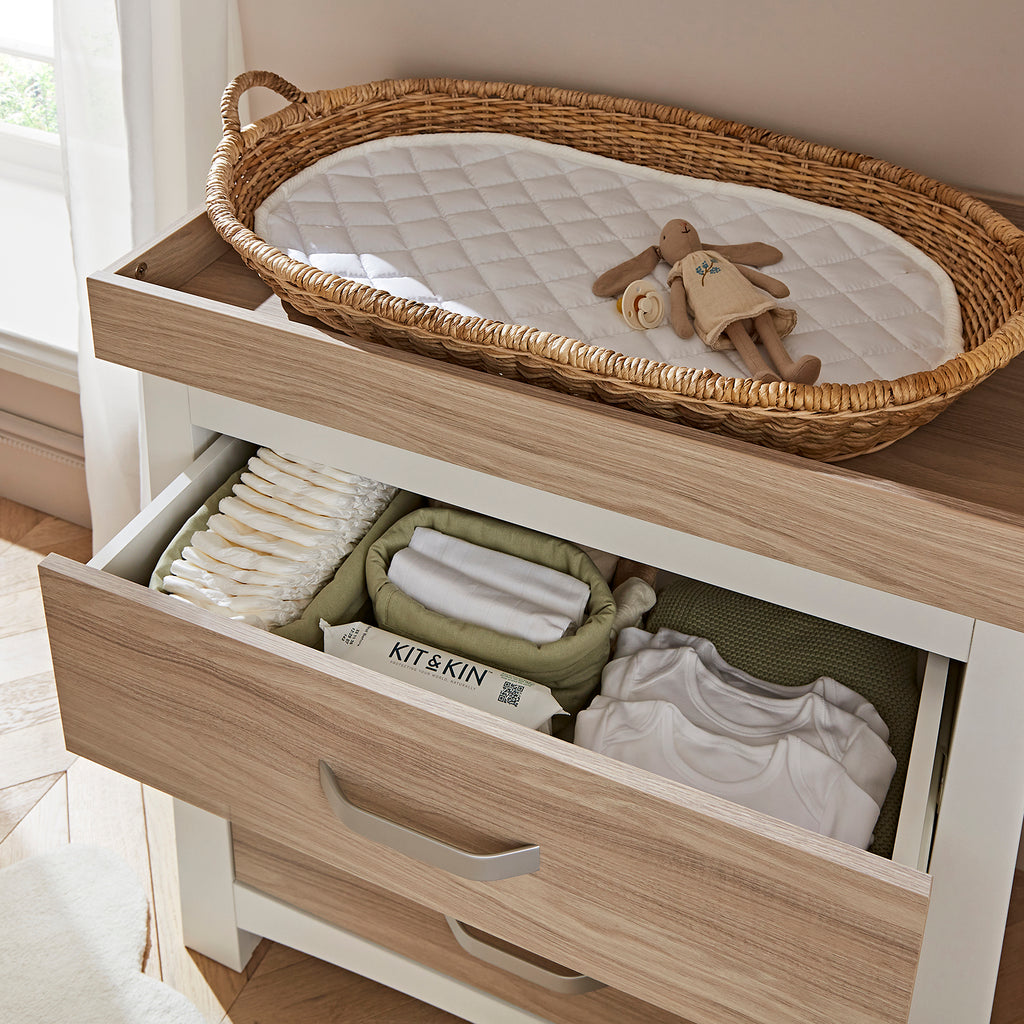 CuddleCo Ada Dresser - White & Ash