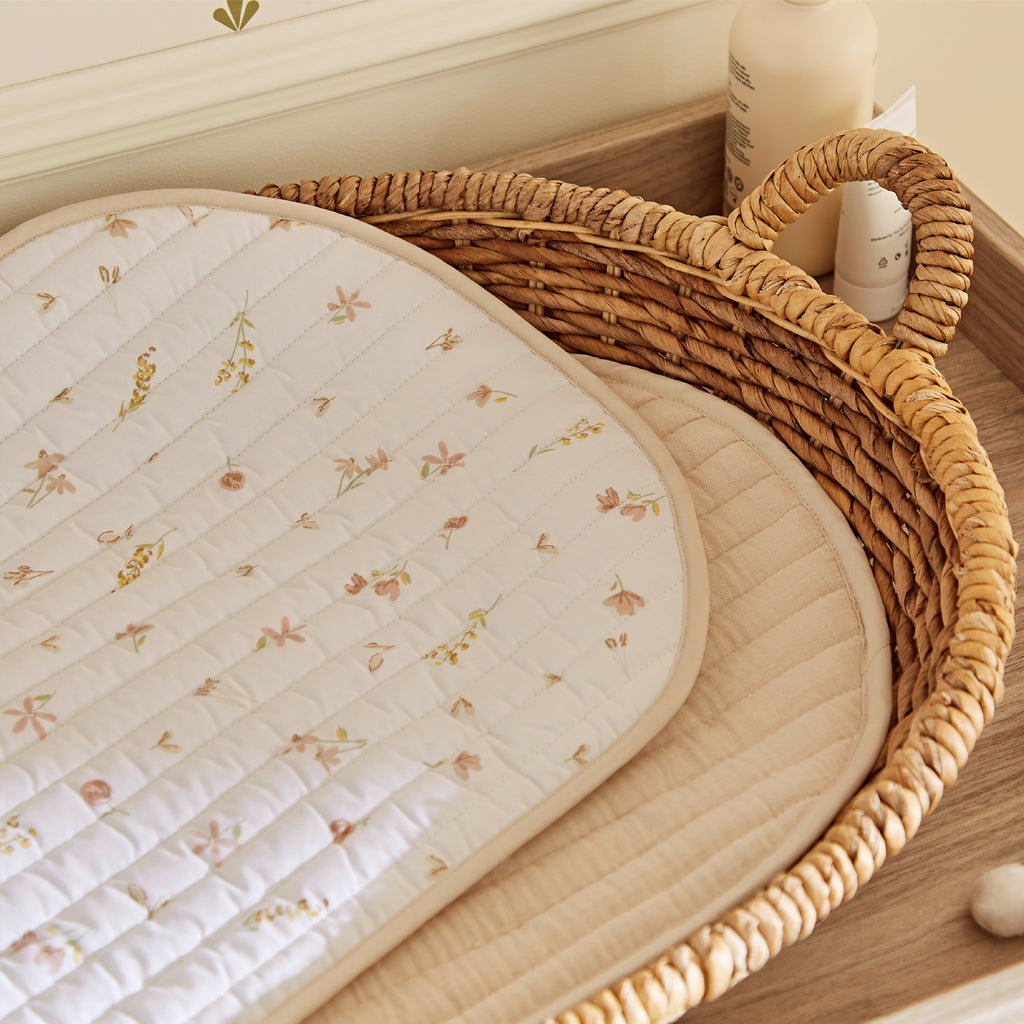 Cuddle Co 2pk Changing Pad | Cashmere Meadow - Beautiful Bambino