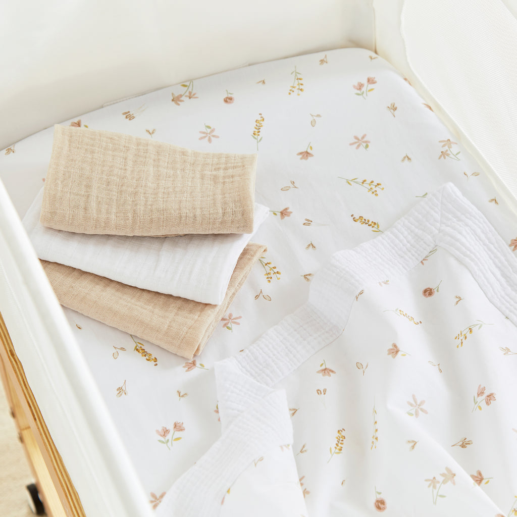 Cuddle Co Universal Crib/ Co Sleeper Bedding Set | Cashmere Meadow - Beautiful Bambino