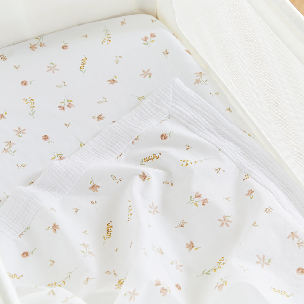 Cuddle Co Universal Crib/ Co Sleeper Bedding Set | Cashmere Meadow - Beautiful Bambino