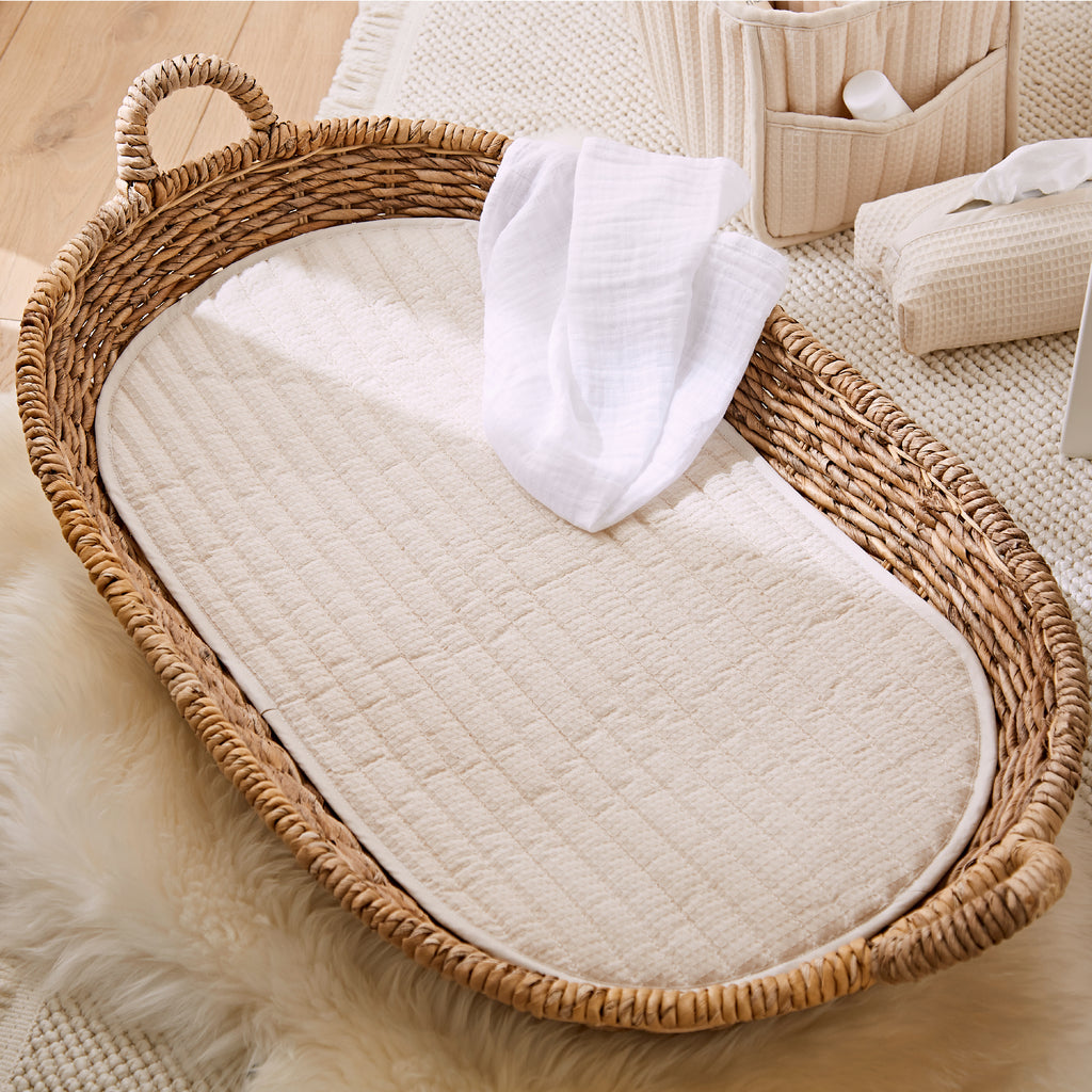 Cuddle Co 2pk Changing Pad | Cashmere Waffle - Beautiful Bambino