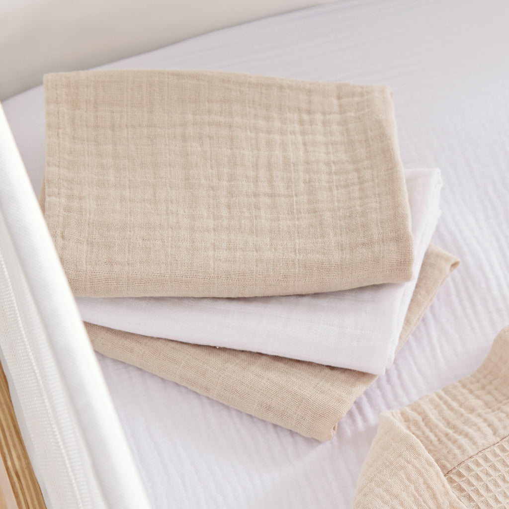 Cuddle Co Universal Crib/ Co Sleeper Bedding Set | Cashmere Waffle - Beautiful Bambino