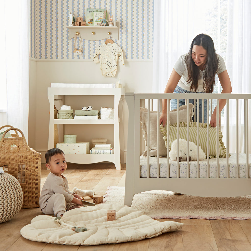 CuddleCo Clara Mini 2 Piece Nursery Room Set | Cashmere