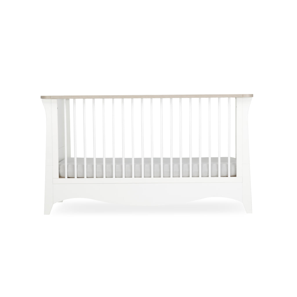 CuddleCo Clara Cot Bed - White/Driftwood Ash