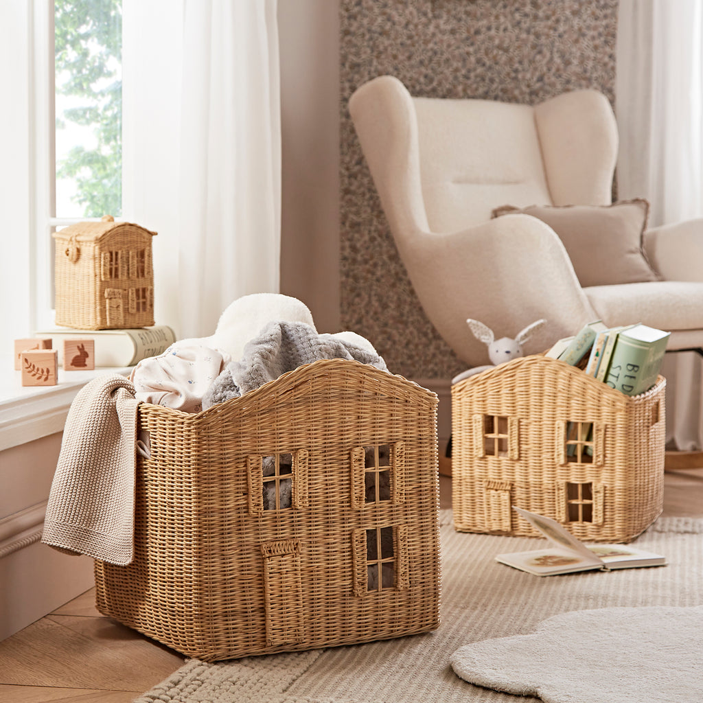 CuddleCo Country Cottage Set 3 Baskets | Rattan