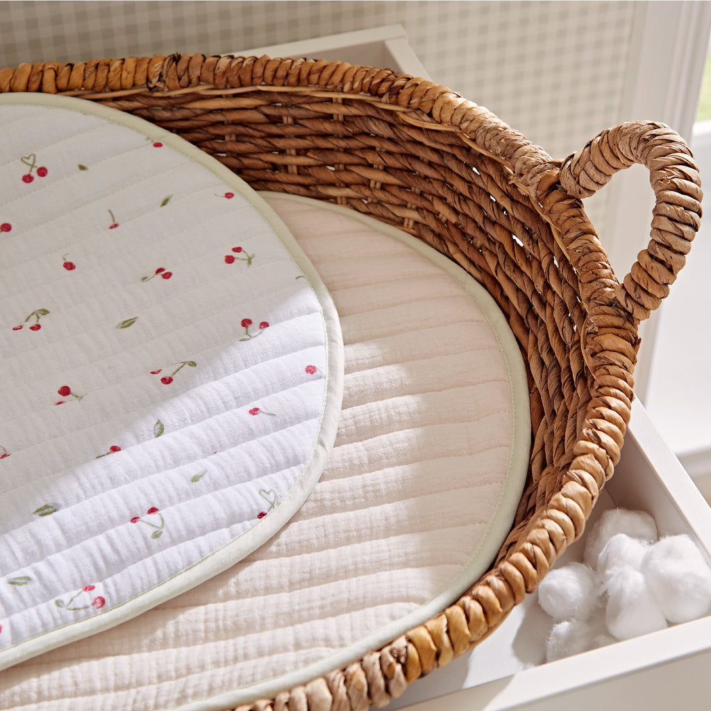 Cuddle Co 2pk Changing Pad | Ditsy Cherry - Beautiful Bambino