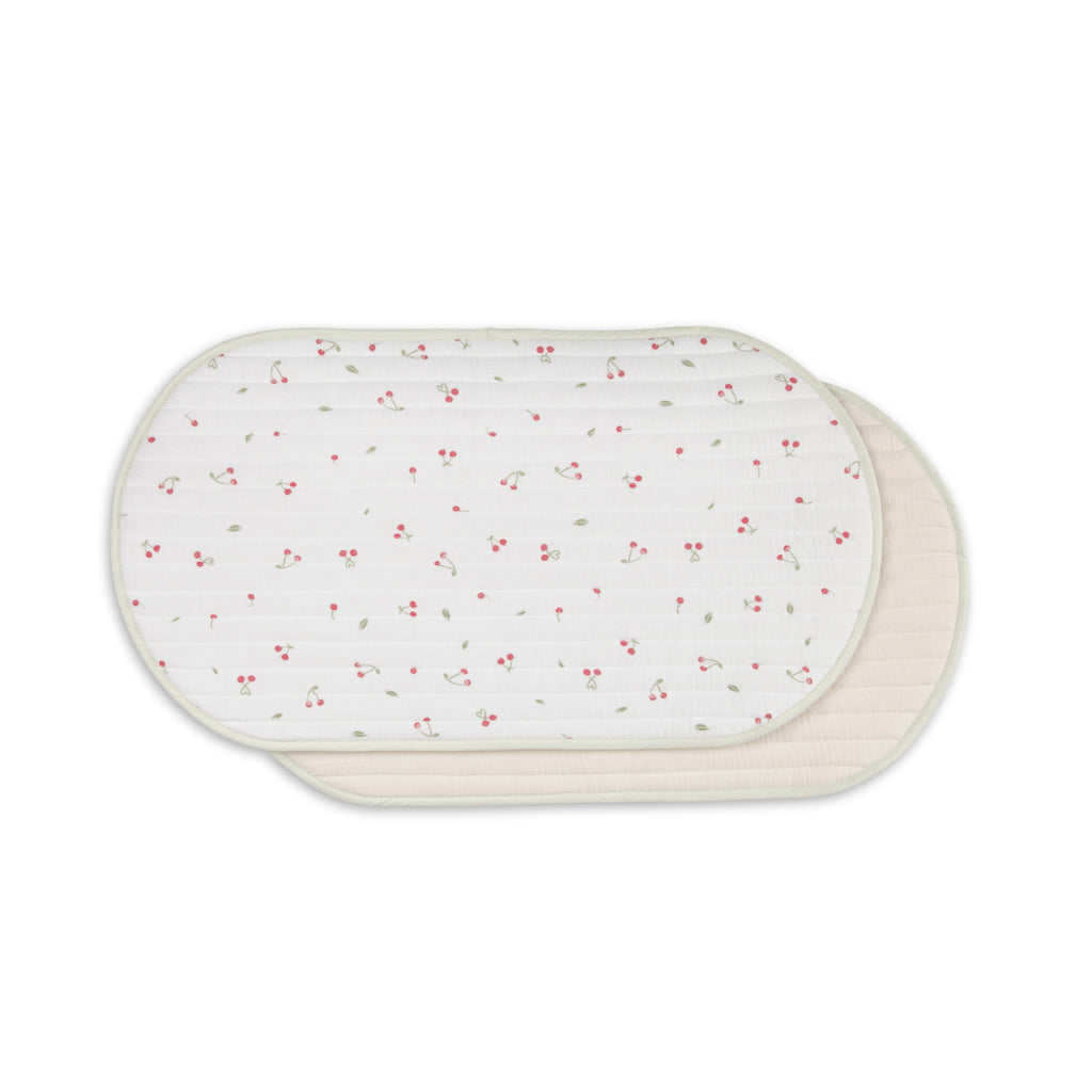 Cuddle Co 2pk Changing Pad | Ditsy Cherry - Beautiful Bambino