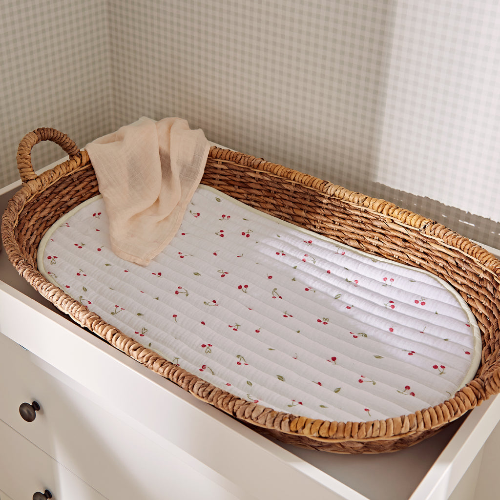 Cuddle Co 2pk Changing Pad | Ditsy Cherry - Beautiful Bambino