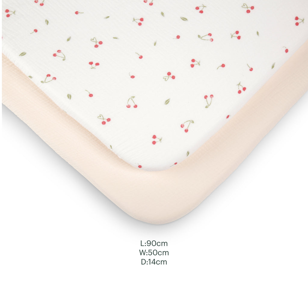 Cuddle Co Universal Crib/ Co Sleeper Bedding Set | Ditsy Cherry - Beautiful Bambino