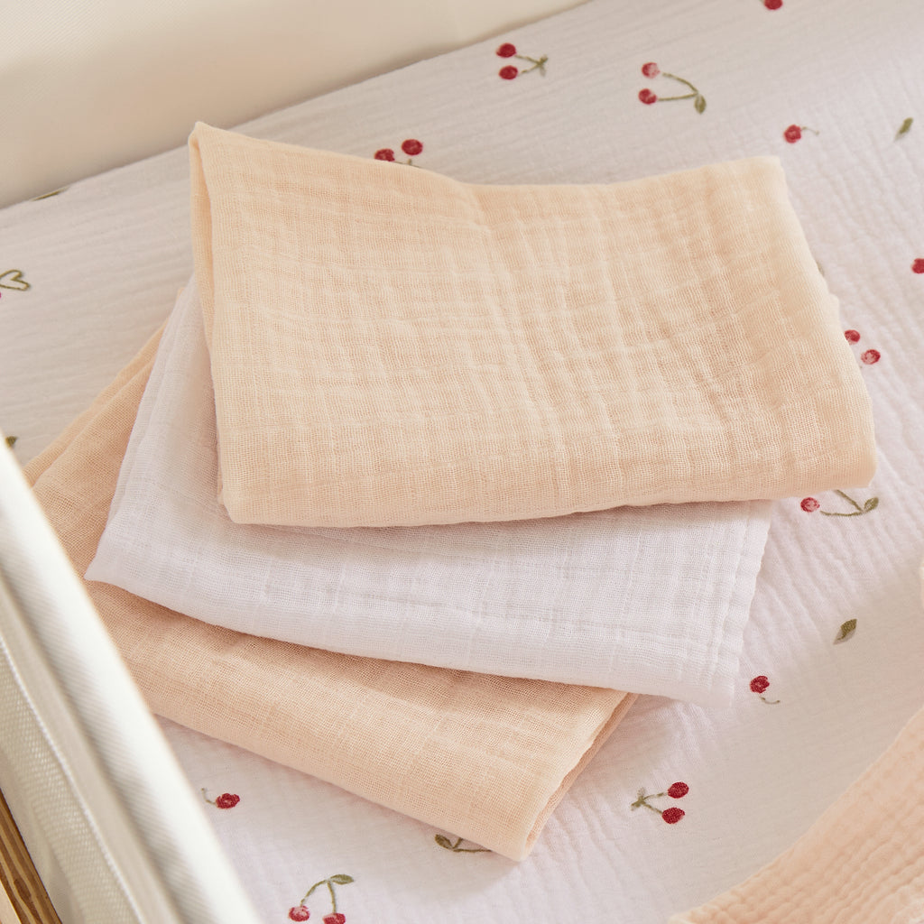 Cuddle Co Universal Crib/ Co Sleeper Bedding Set | Ditsy Cherry - Beautiful Bambino