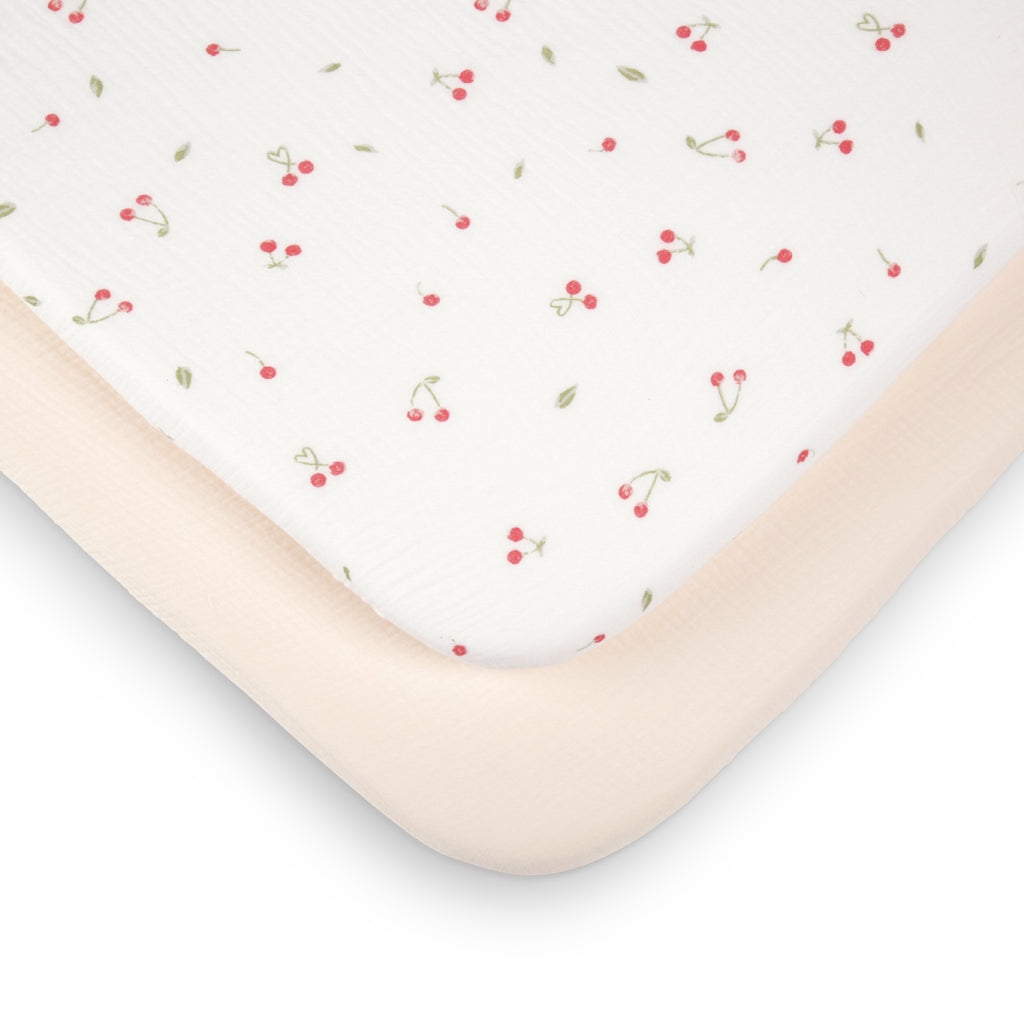 Cuddle Co Universal Crib/ Co Sleeper Bedding Set | Ditsy Cherry - Beautiful Bambino