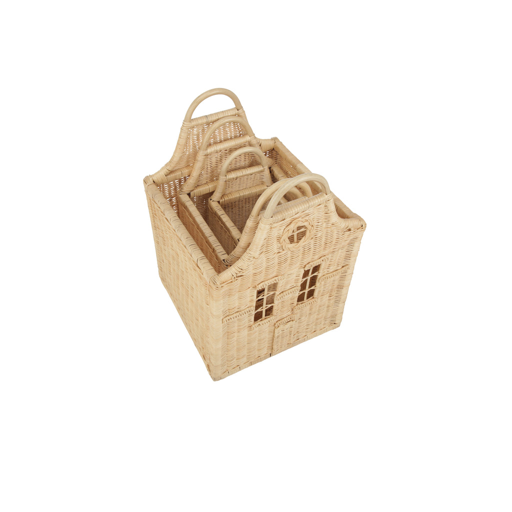 CuddleCo Dutch House Set 3 Baskets | Rattan