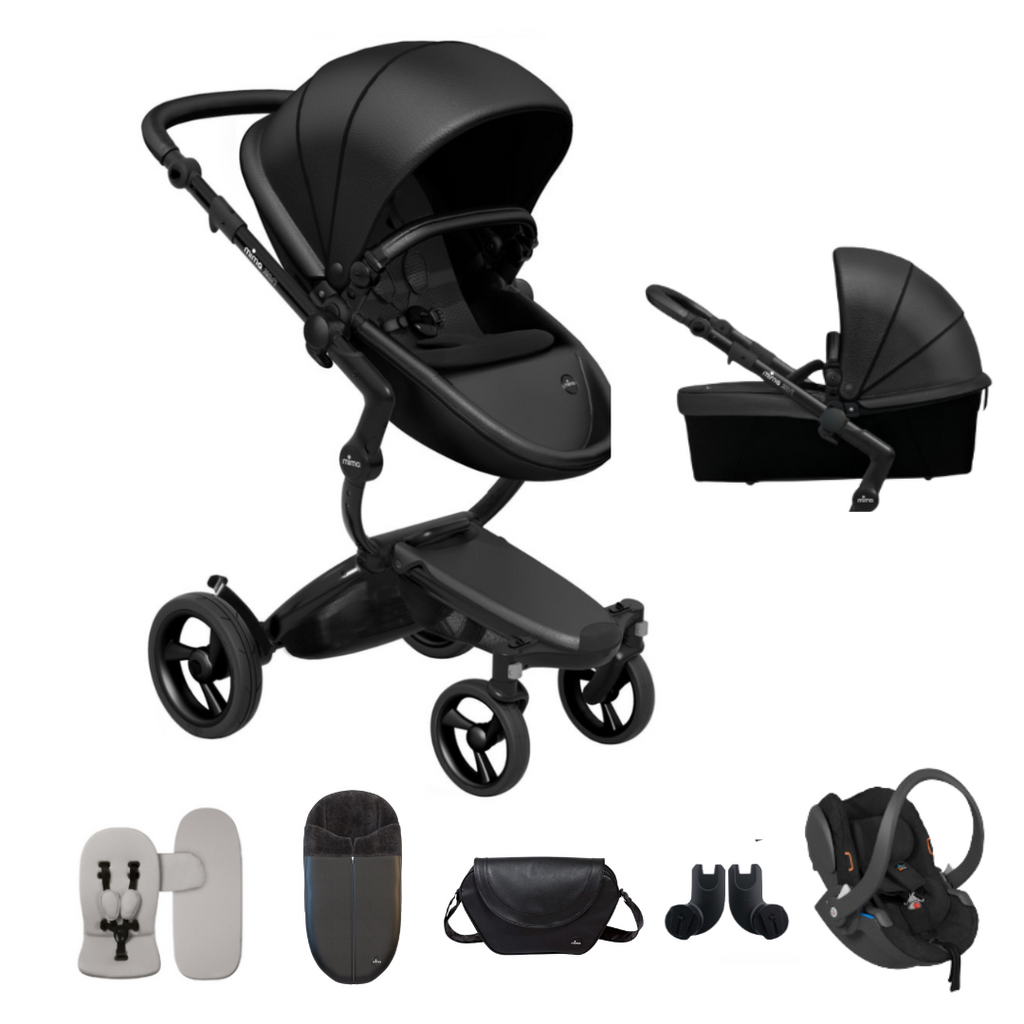 Mima Xari Pushchair & Car Seat Bundle | Black