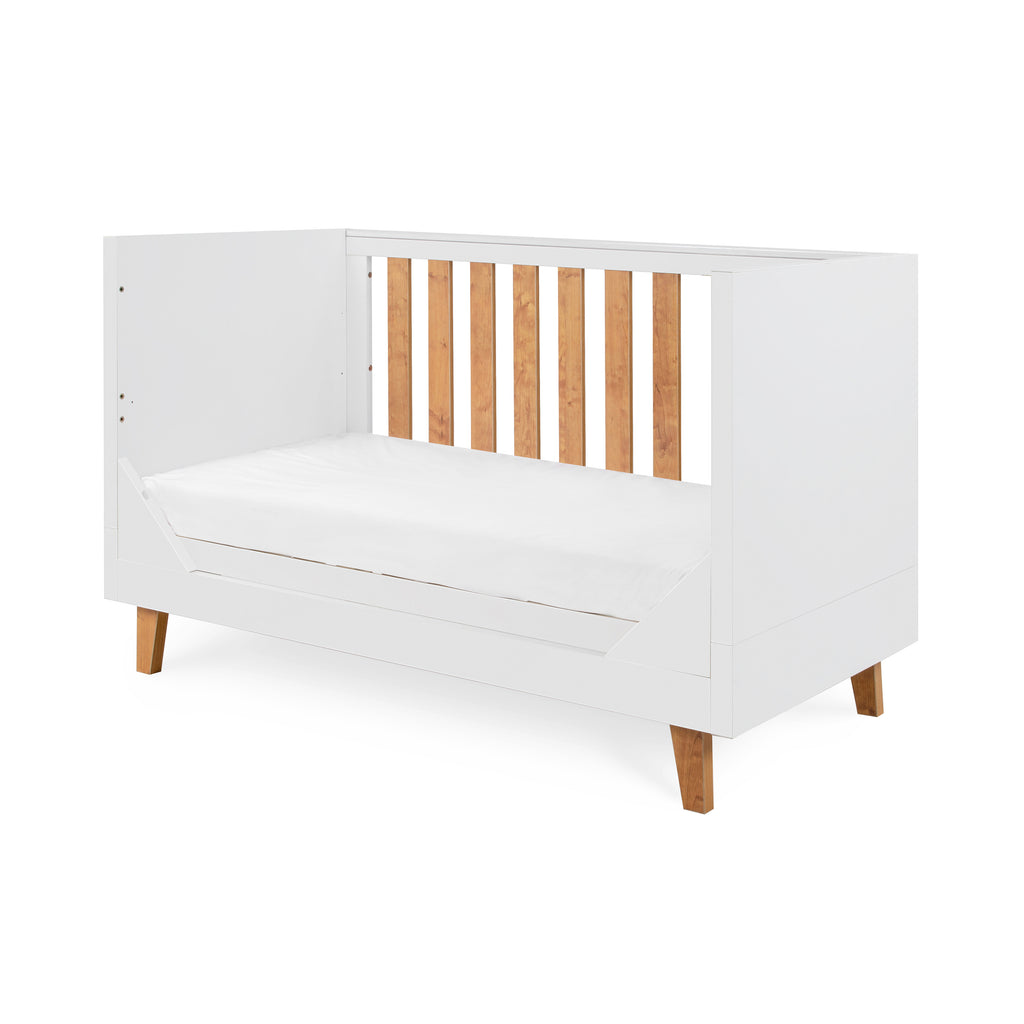 Tutti Bambini Como Cot Bed - White & Rosewood