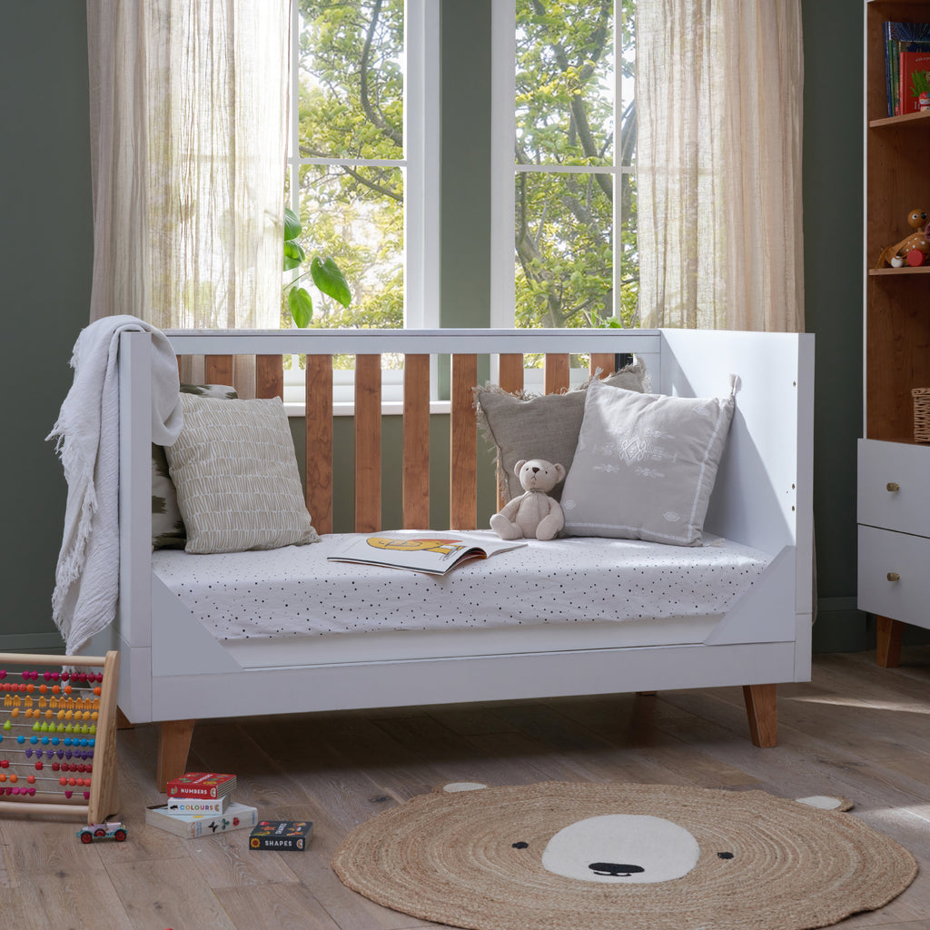 Tutti Bambini Como 3 Piece Room Set - White & Rosewood