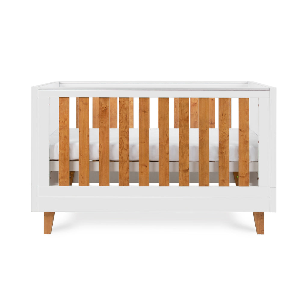 Tutti Bambini Como Cot Bed - White & Rosewood