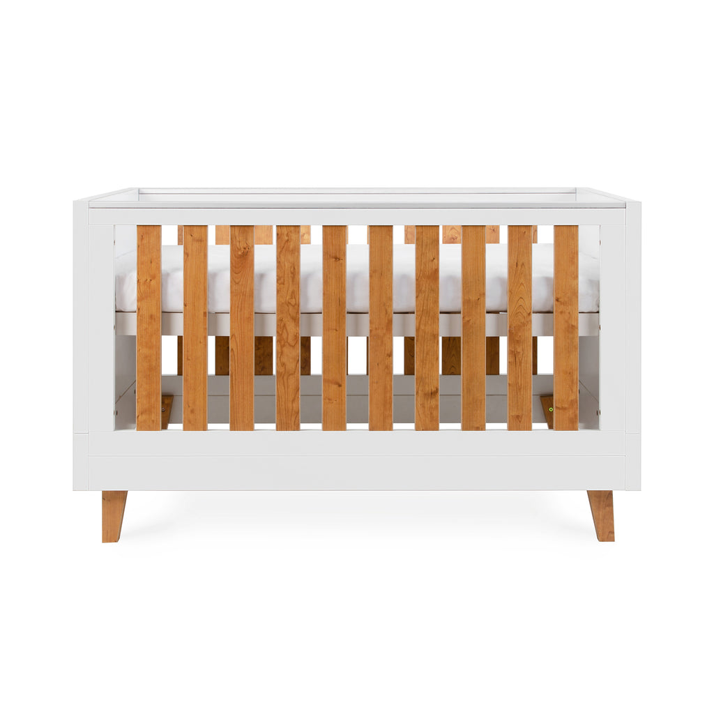 Tutti Bambini Como Cot Bed - White & Rosewood