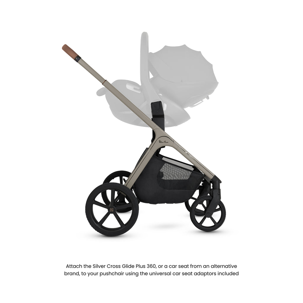Silver Cross Cove Pushchair Pebble 360 Pro2 Bundle | Champagne
