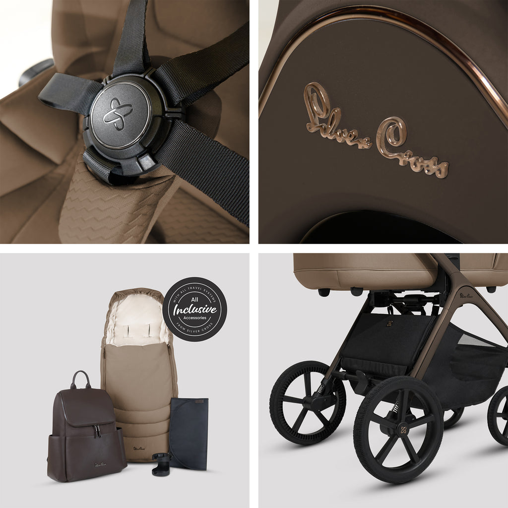 Silver Cross Cove Pushchair Pebble 360 Pro2 Bundle | Maple