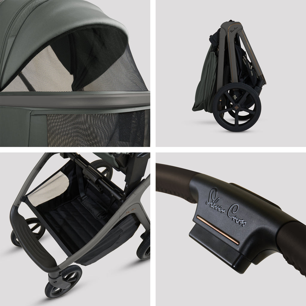 Silver Cross Cove Pushchair Pebble 360 Pro2 Bundle | Pewter - Beautiful Bambino