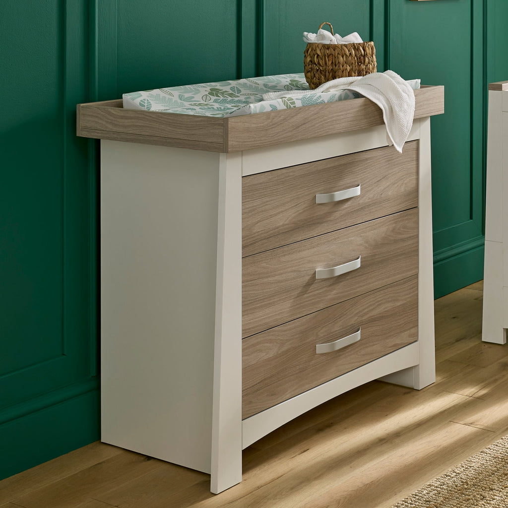 CuddleCo Ada Dresser - White & Ash