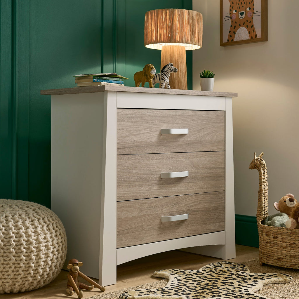 CuddleCo Ada Dresser - White & Ash