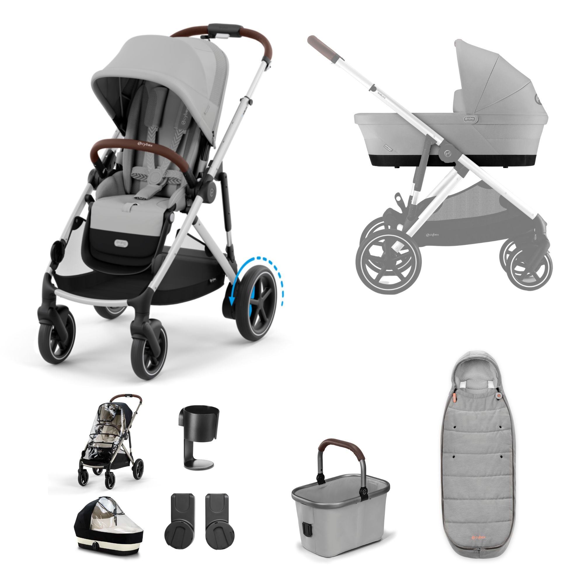 cybex 2024 Cybex e-Gazelle S Pushchair 2024 Essential Bundle
