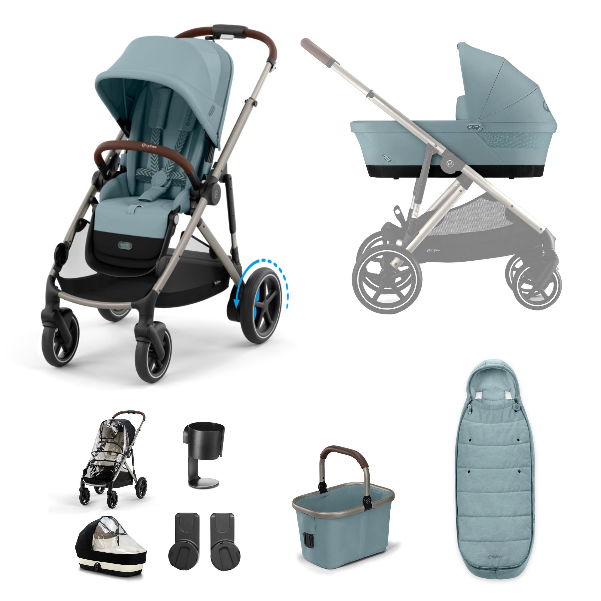 cybex gazelle 2024 Cybex e-Gazelle S Pushchair 2024 Essential Bundle
