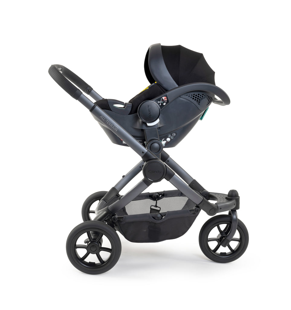 iCandy Peach 7 All Terrain Pushchair & Maxi-Cosi Cabriofix Bundle | Storm