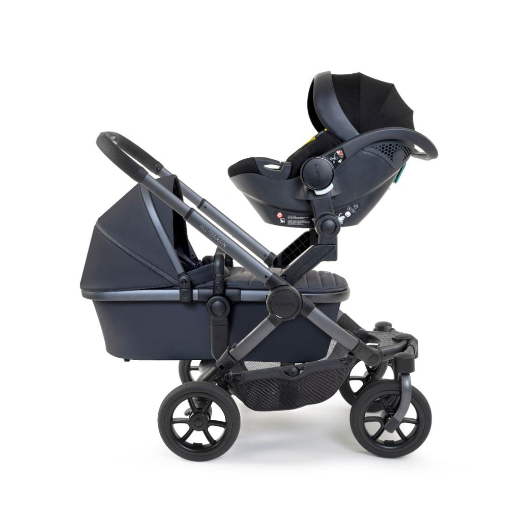 iCandy Peach 7 All Terrain Twin Pushchair & Cocoon Bundle | Storm