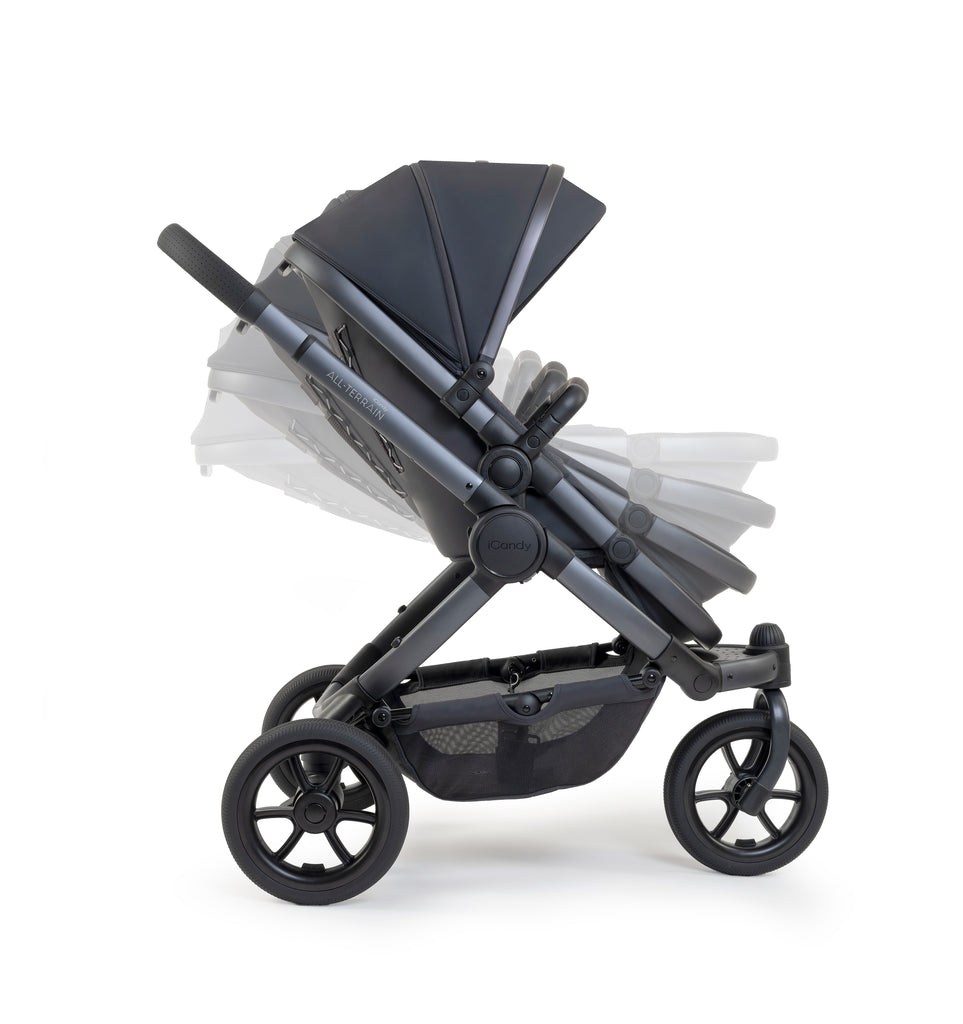 iCandy Peach 7 All Terrain Pushchair & Cybex Cloud T Bundle | Storm