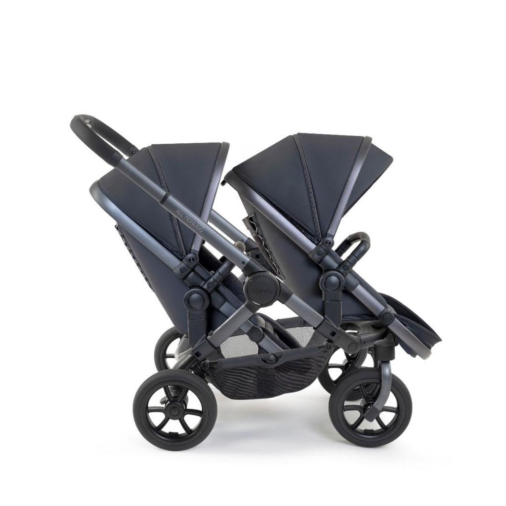 iCandy Peach 7 All Terrain Twin Pushchair & Cocoon Bundle | Storm