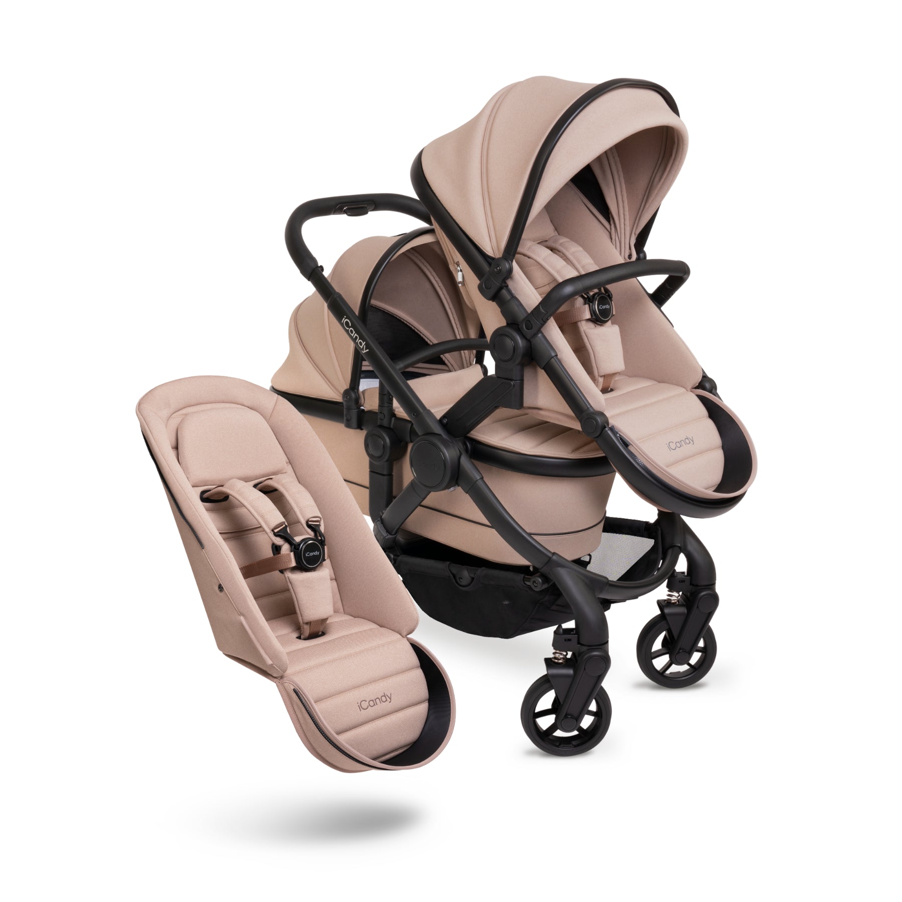 Double pushchair suitable from clearance birth