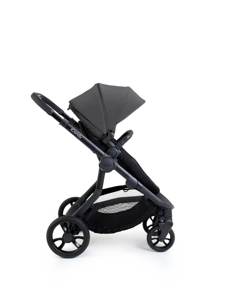 iCandy Orange 4 Pushchair Travel System | Fossil on Black