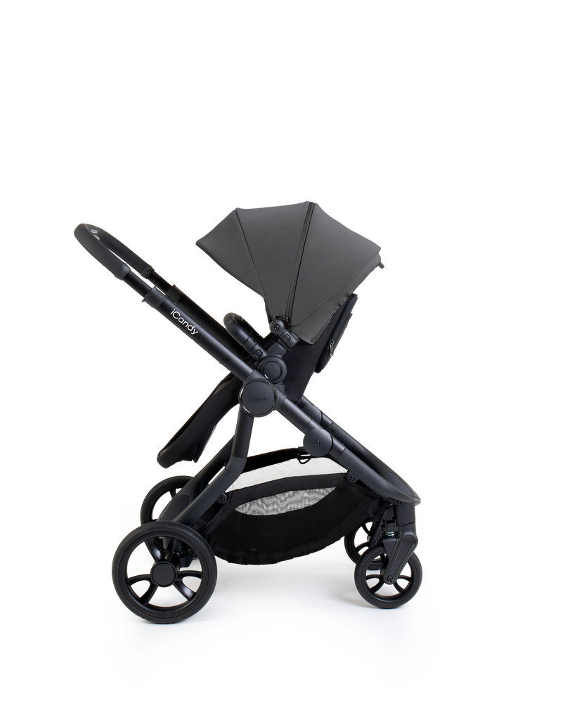 iCandy Orange 4 Pushchair Travel System | Fossil on Black