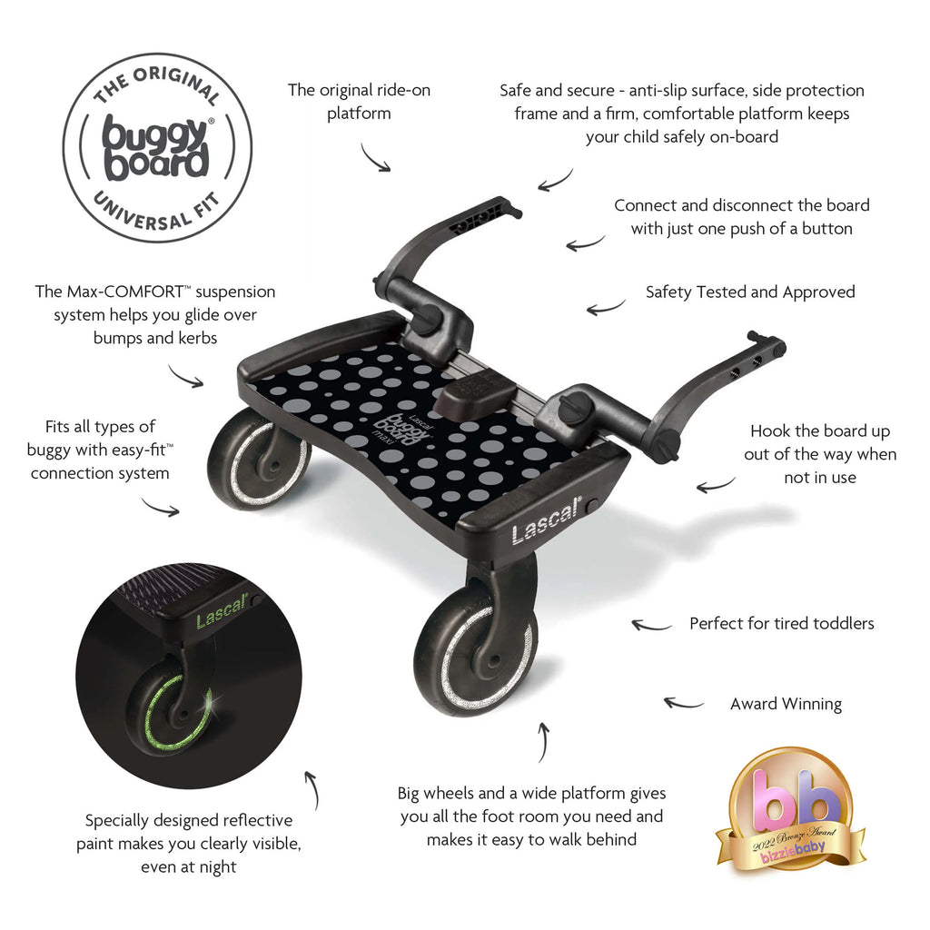 Lascal Buggy Board MAXI | Polka Dot