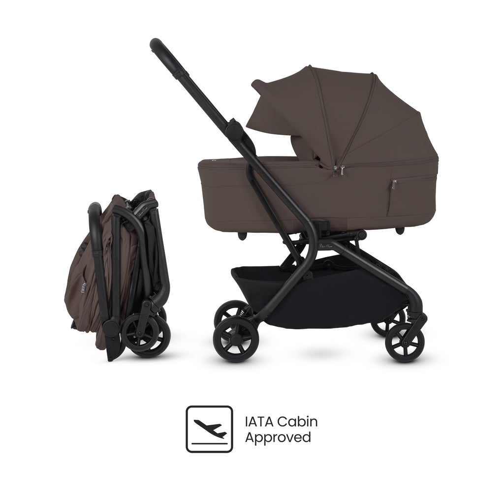 Silver Cross Nia Stroller & Carrycot | Chocolate