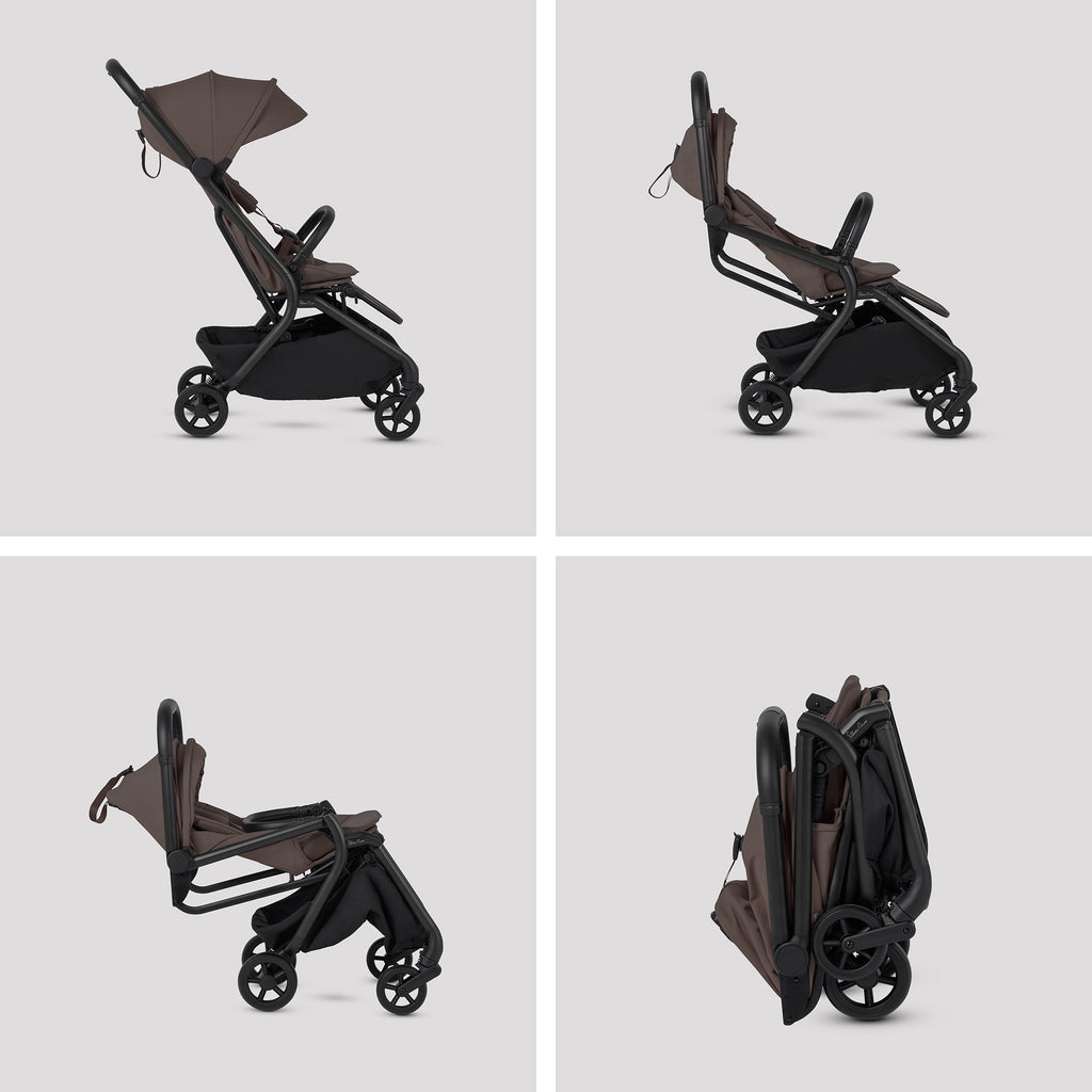 Silver Cross Nia Stroller & Carrycot | Chocolate
