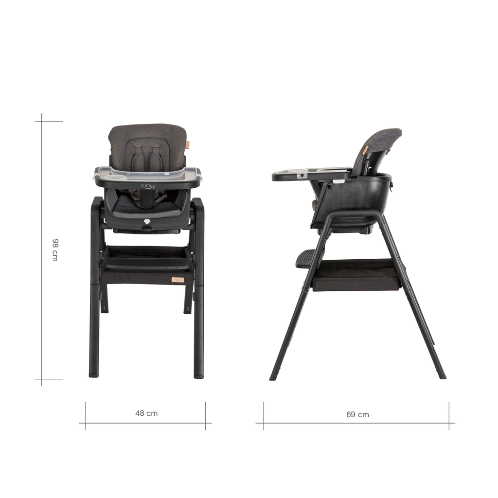 Tutti Bambini Nova Highchair | Black