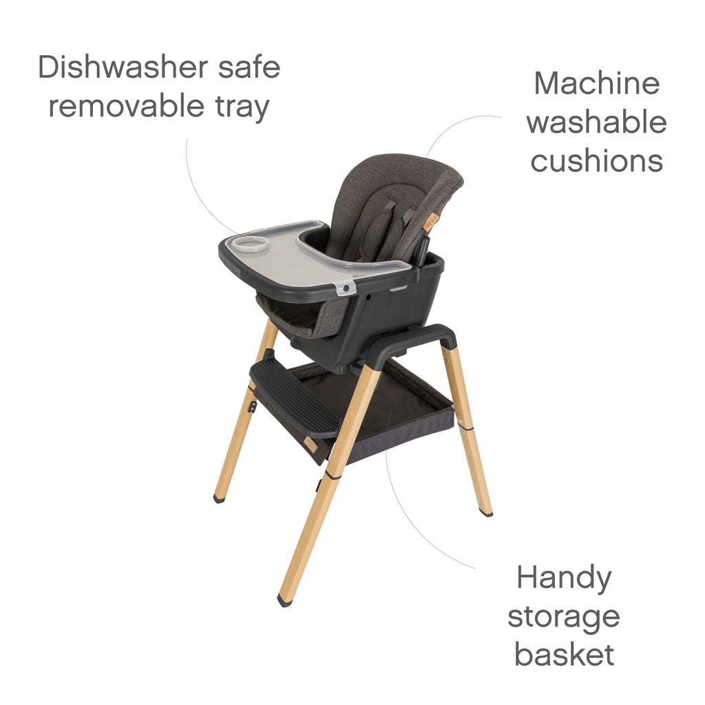 Tutti Bambini Nova Highchair | Grey Oak